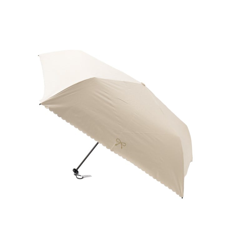 オーバー タッシェ(Ober Tashe)の【軽量約120g/紫外線遮蔽率99.9％以上/遮光率99.9％以上/晴雨兼用/日傘/折りたたみ傘/UVカット/熱中症対策】リボン 折りたたみ傘