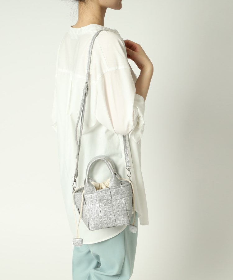 メッシュ リアルレザー 2Way ショルダー ミニ & ボディバッグ メッシュ編みミニ2WAYショルダー（ショルダーバッグ） | Ober