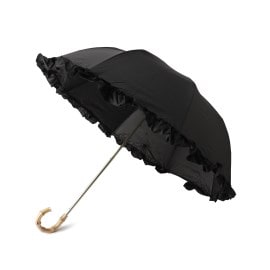 オーバー タッシェ(Ober Tashe)の遮光率100％2段折傘 晴雨兼用 日傘 フリル