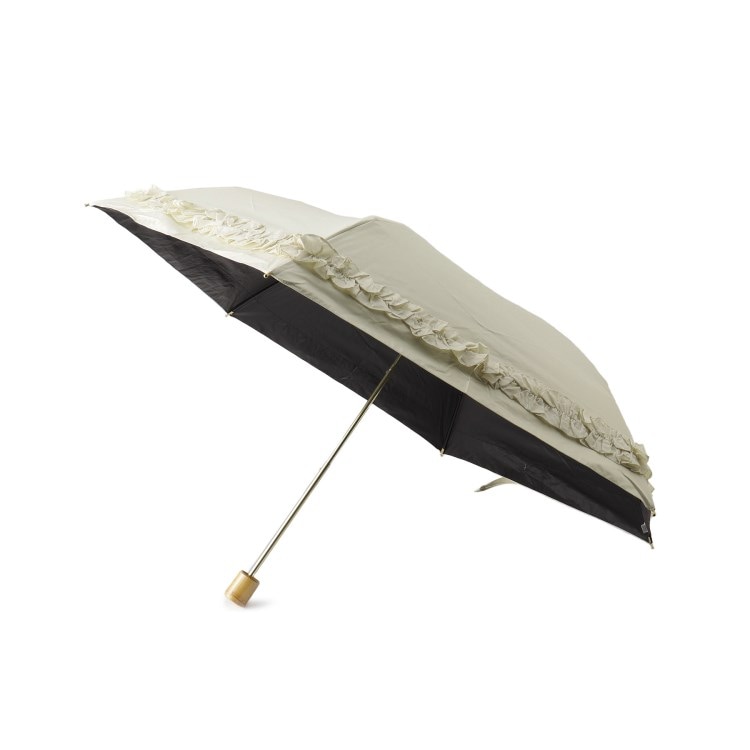 オーバー タッシェ(Ober Tashe)の遮光率100％完全遮光 晴雨兼用 日傘 ギャザーフリル 折りたたみ傘