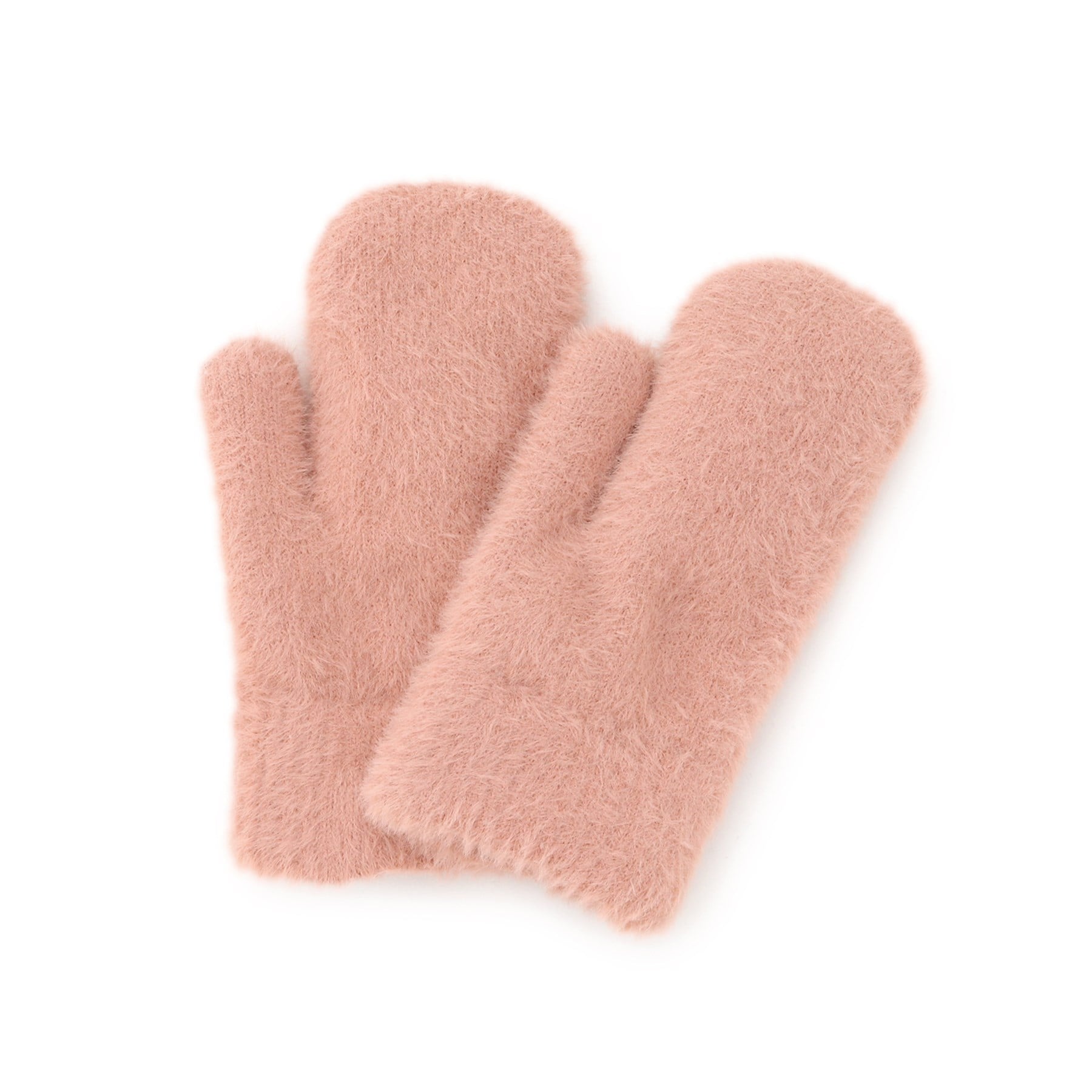 オーバー タッシェ(Ober Tashe)のフラッフィーシャギーミトン 手袋 ピンク(072)