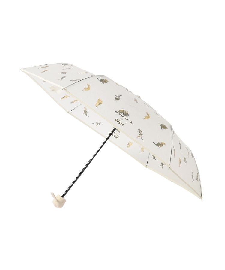 沖昌之×Wpc． プラスティックアンブレにゃん ミニ 雨傘 ビニール傘 折りたたみ傘