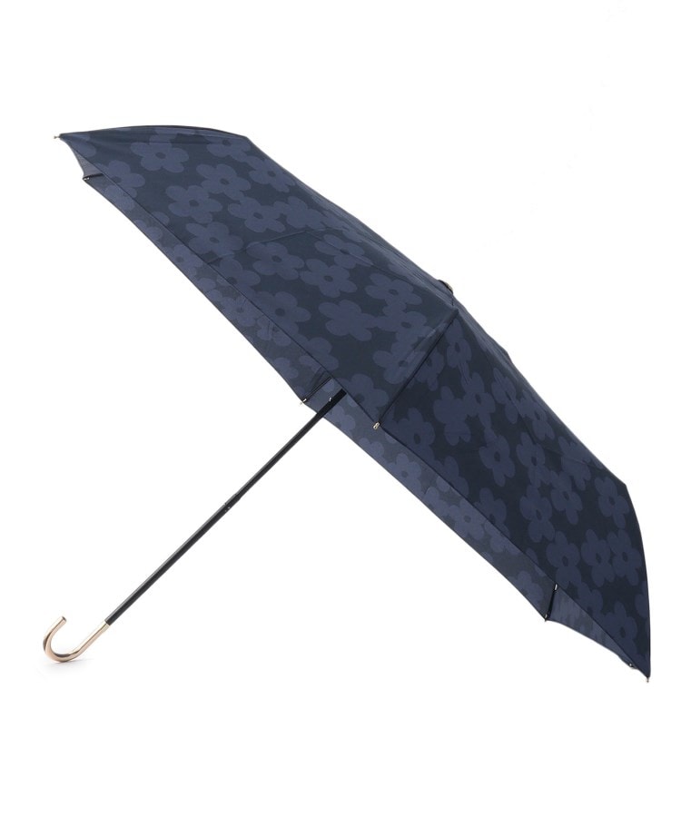 オーバー タッシェ(Ober Tashe)のフラワーレース ミニ Wpc． ギフト対象 雨傘 日傘 遮光 レイン 折りたたみ傘 ネイビー(094)