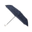 オーバー タッシェ(Ober Tashe)のフラワーレース ミニ Wpc． ギフト対象 雨傘 日傘 遮光 レイン 折りたたみ傘 ネイビー(094)