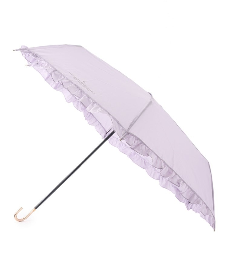 オーバー タッシェ(Ober Tashe)のフェミニンフリル ミニ 雨傘 日傘 遮光 レイン 折りたたみ傘1