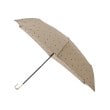オーバー タッシェ(Ober Tashe)の雨傘 日傘 遮光 折りたたみ傘 ミルキードット ミニ ブラウン(043)