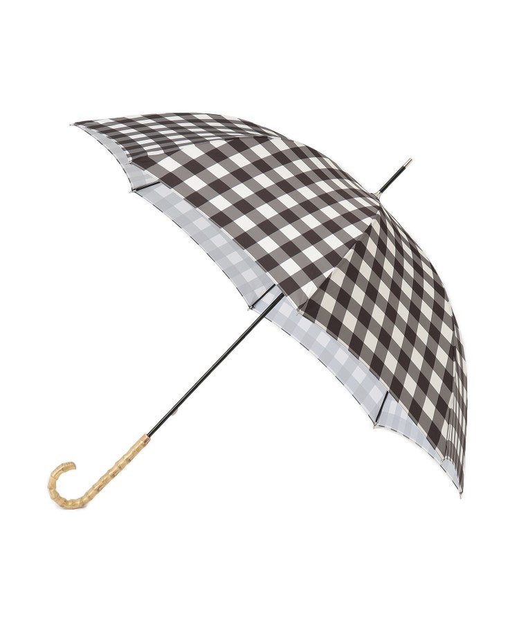 オーバー タッシェ(Ober Tashe)の晴雨兼用 UVカット80％ ギンガムチェック長傘 雨傘1