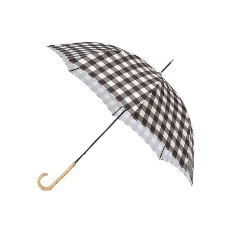 オーバー タッシェ(Ober Tashe)の晴雨兼用 UVカット80％ ギンガムチェック長傘 雨傘 長傘