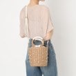 オーバー タッシェ(Ober Tashe)の雑材2WAYパール調付バケツショルダー16