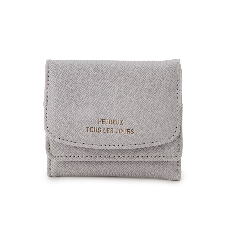 角シボ合皮コンパクトミニ財布 折財布 ミニサイズ(財布 角シボ合皮コンパクトミニ財布 折財布 ミニサイズ(財布