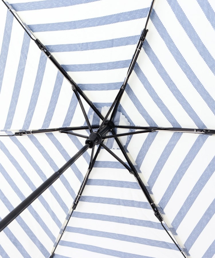 オーバー タッシェ(Ober Tashe)の紫外線遮蔽率90％以上 晴雨兼用 日傘 折りたたみ UVカット 紫外線対策 バンブーハンドル ボーダー傘4