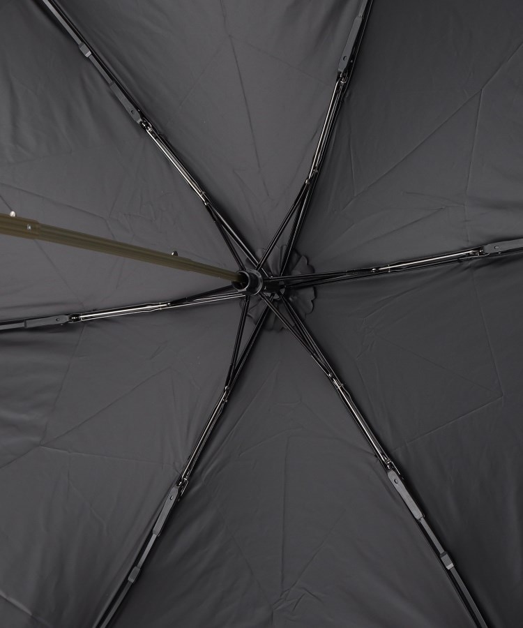 オーバー タッシェ(Ober Tashe)の完全遮光 遮光率100％ 晴雨兼用日傘 デニム風フリル折りたたみ日傘4
