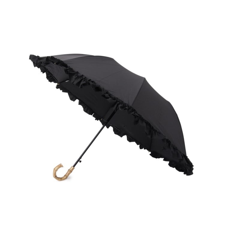オーバー タッシェ(Ober Tashe)の完全遮光 遮光率100％ 晴雨兼用日傘 リボン折りたたみ傘 折りたたみ傘