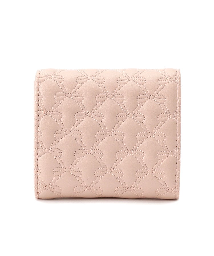 リボン総柄刺繍三つ折り財布 ウォレット ミニウォレット(財布 リボン総柄刺繍三つ折り財布 ウォレット ミニウォレット(財布