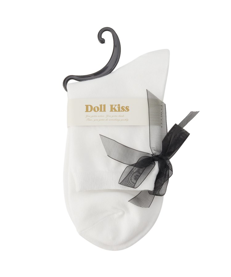 ドール キス(Doll Kiss)のオーガンジーリボンクルーソックス　靴下1