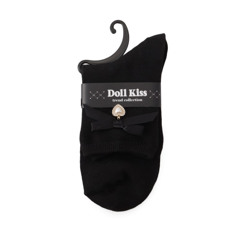 ドール キス(Doll Kiss)のサテンリボン×ハートパーツ付きソックス ソックス