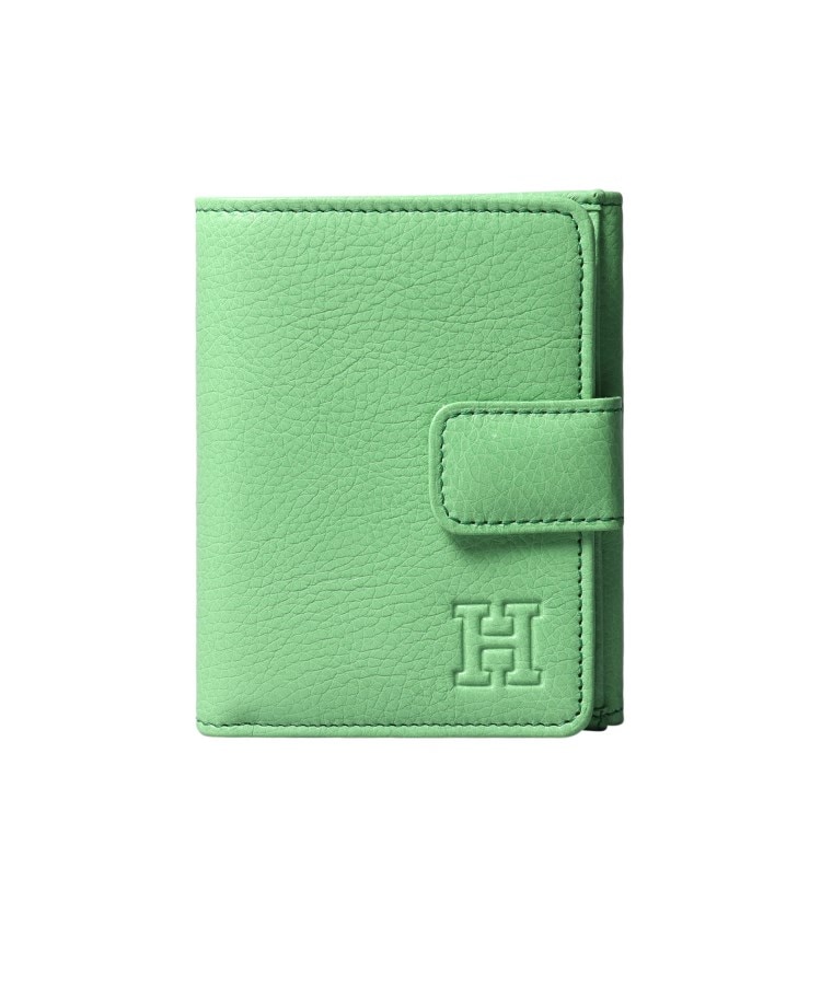 ヒロフ(HIROFU)の【センプレ】二つ折り財布 レザー ウォレット 本革 サワーグリーン(420)