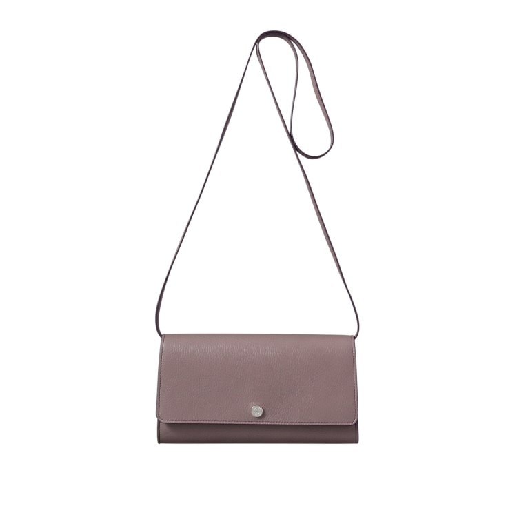 ヒロフ(HIROFU)の【アクセサリー】クラッチバッグ ウォレットショルダーバッグ （ストラップ付き） レザー 2WAY 本革（商品番号：P25-50604） クラッチバッグ
