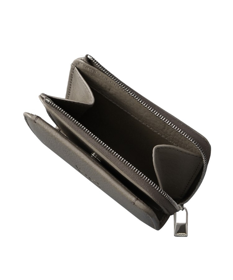 【プラティカ】二つ折り財布 レザー コンパクト ウォレット 本革