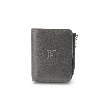 ヒロフ(HIROFU)の【プラティカ】二つ折り財布 レザー コンパクト ウォレット 本革（商品番号：P25-50805） ダークグレー(115)