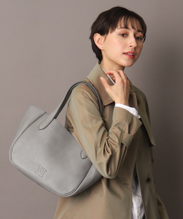 良品】HIROFU ヒロフ ハンドバッグ レザー 無地 0999 良品】HIROFU ヒロフ ハンドバッグ レザー 無地 0999