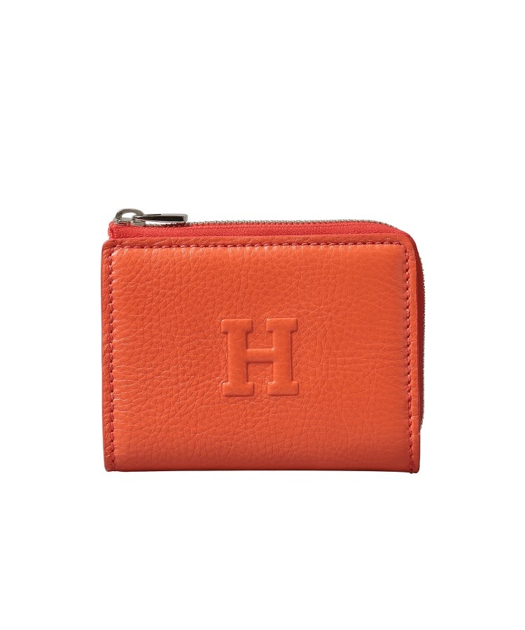 新品■ヒロフ/HIROFU■２つ折財布■オレンジ