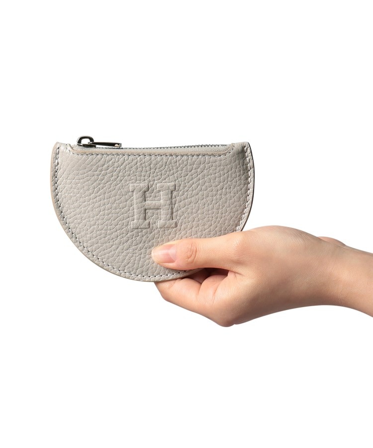 ヒロフ(HIROFU)の【ソープラ】半月型ミニ財布 レザー コンパクト コインケース カードケース 本革10