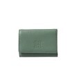 ヒロフ(HIROFU)の【センプレ】三つ折り財布 レザー ウォレット 本革（商品番号：P25-50331） フォググリーン(423)