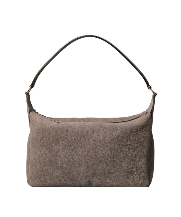 ヒロフ(HIROFU)の【アルタレーナ】ヌバック レザーショルダーバッグ M 本革（商品番号：P25-38401） ソイル(313)