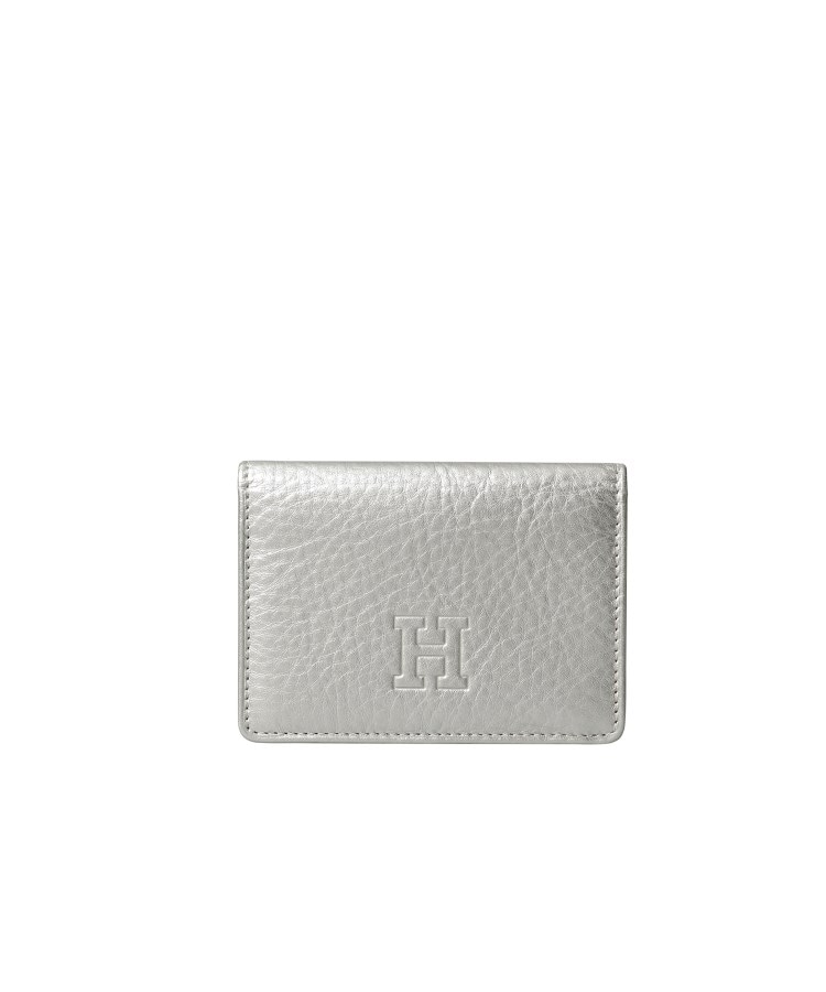 ヒロフ(HIROFU)の【センプレ】パスケース（窓付きポケット）レザー 本革（商品番号：P25-50410） アルミニウム(106)