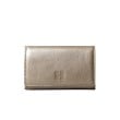 ヒロフ(HIROFU)の【ホリデーコレクション】二つ折り財布 レザー ウォレット 本革（商品番号：P25-56410） コズミックゴールド(105)
