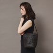 ヒロフ(HIROFU)の【ブレッツァバッファロー】レザーメッシュショルダーバッグ S 本革 ステッチ（商品番号：P25-30508）14
