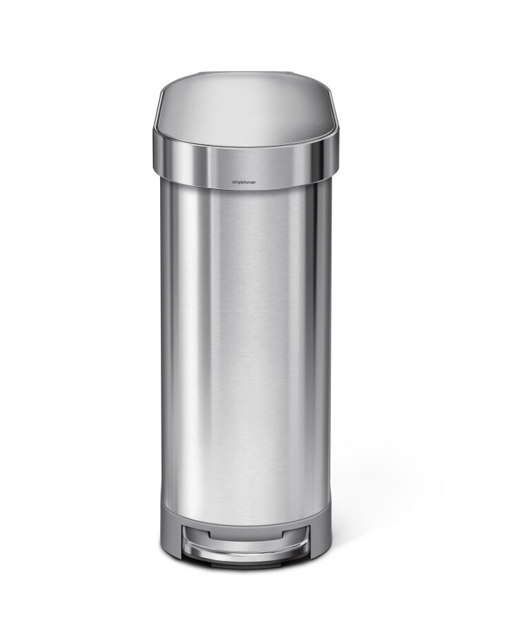 simplehuman (シンプルヒューマン) スリムステップカン 45L SV ...