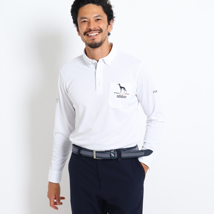 オーダーメイド レギュラーボディ シャダンブリスター 長袖ポロシャツ ポロシャツ Adabat Order Made Polo Shirt Men アダバット オーダーメイドポロシャツ メンズ ワールド オンラインストア World Online Store