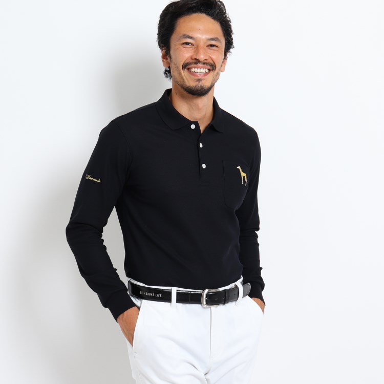 オーダーメイド スレンダーボディ 裏カノコ 長袖ポロシャツ ポロシャツ Adabat Order Made Polo Shirt Men アダバット オーダーメイドポロシャツ メンズ ワールド オンラインストア World Online Store