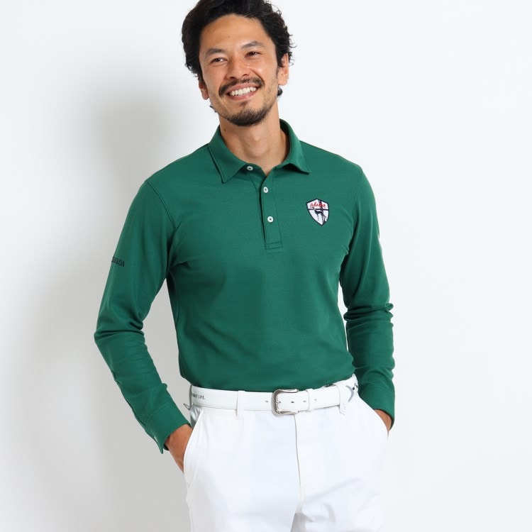 オーダーメイド スレンダーボディ 裏カノコ 長袖ポロシャツ ポロシャツ Adabat Order Made Polo Shirt Men アダバット オーダーメイドポロシャツ メンズ ワールド オンラインストア World Online Store