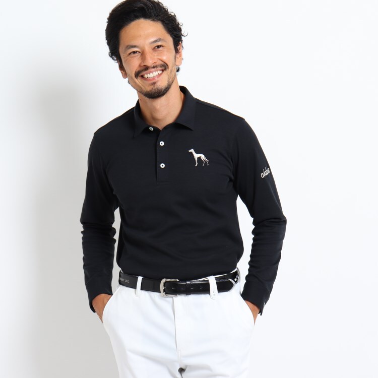 オーダーメイド スレンダーボディ ハニカムメッシュ 長袖ポロシャツ ポロシャツ Adabat Order Made Polo Shirt Men アダバット オーダーメイドポロシャツ メンズ ワールド オンラインストア World Online Store