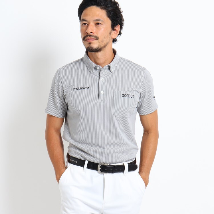 オーダーメイド スレンダーボディ バンブーストライプ 半袖ポロシャツ ポロシャツ Adabat Order Made Polo Shirt Men アダバット オーダーメイドポロシャツ メンズ ワールド オンラインストア World Online Store