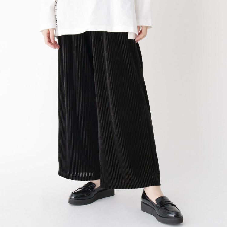 ベロアストライプワイドパンツ パンツ その他 gervais.ma