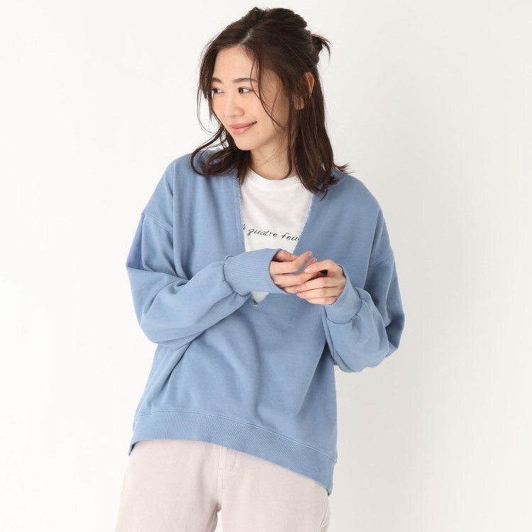 ザンパ(ZAMPA)のキーネックプルオーバー×ロゴTシャツ SET スウェット・トレーナー