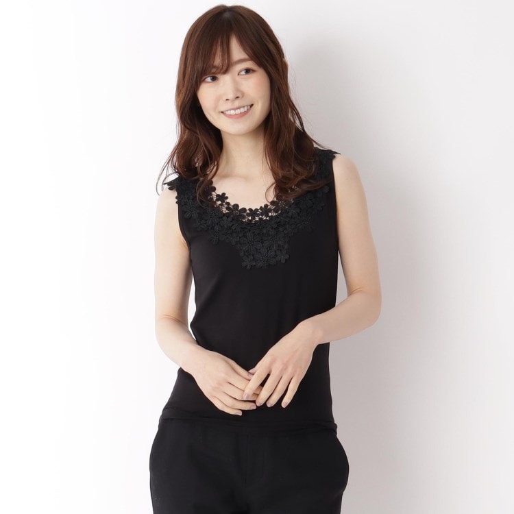 2WAYフラワーレースタンクトップ【TioTio(R)加工】(タンク 2WAYフラワーレースタンクトップ【TioTio(R)加工】(タンク