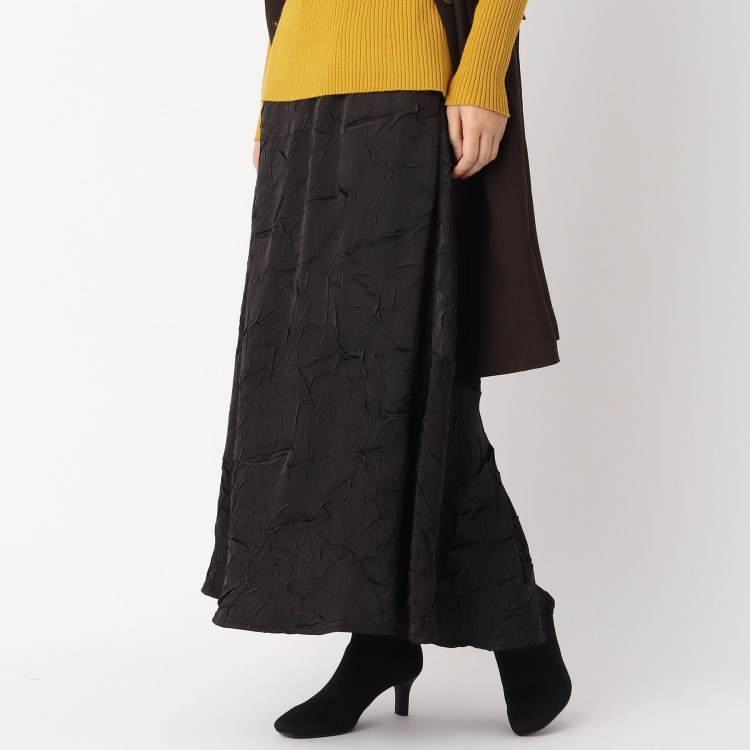 ザンパ(ZAMPA)のクラッシュ加工ナローマーメイドスカート マキシ・ロングスカート