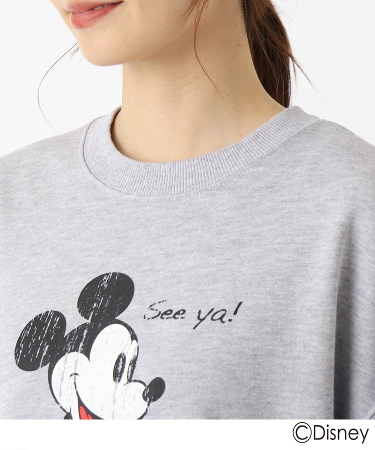 Disney】ミッキーマウス/プリントスウェット(スウェット Disney】ミッキーマウス/プリントスウェット(スウェット