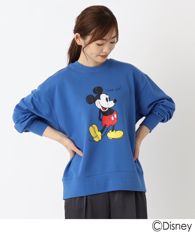 ザンパ(ZAMPA)の【Disney】ミッキーマウス／プリントスウェット サックス(090)