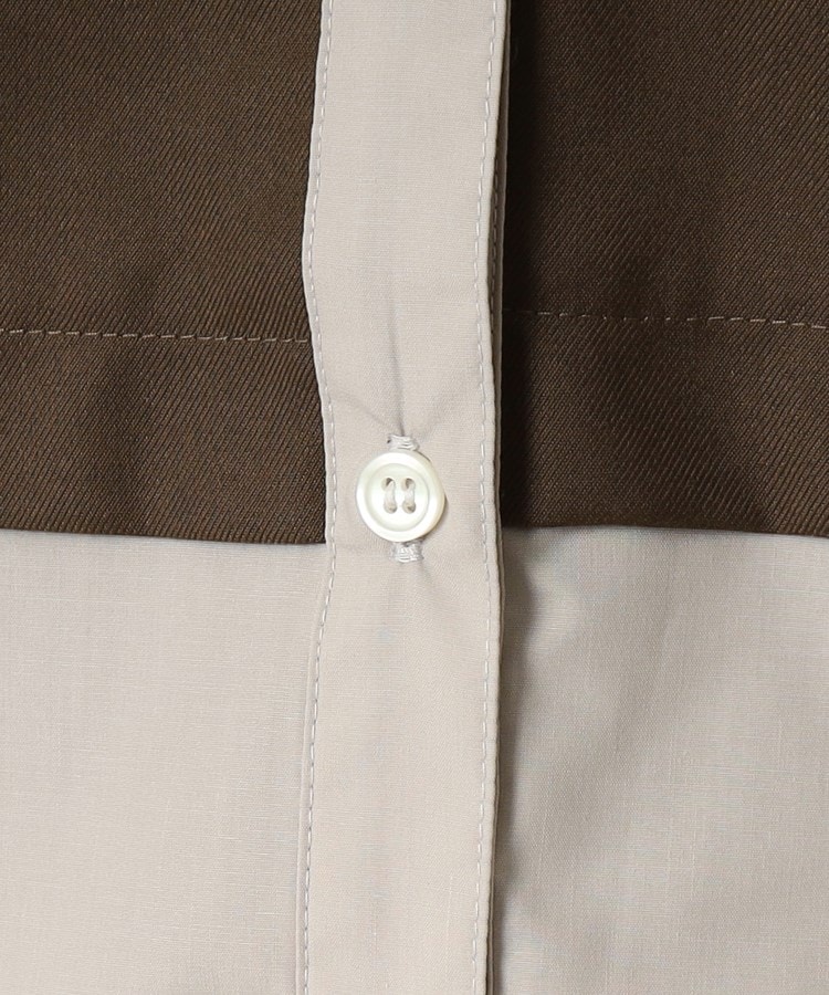 ザンパ(ZAMPA)の布帛切り替えバックプリーツシャツ8
