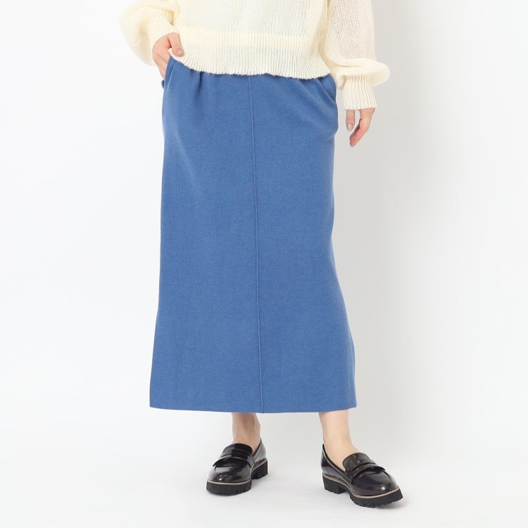 ザンパ(ZAMPA)の【SALE！！】ゴム地スリットロングスカート マキシ・ロングスカート