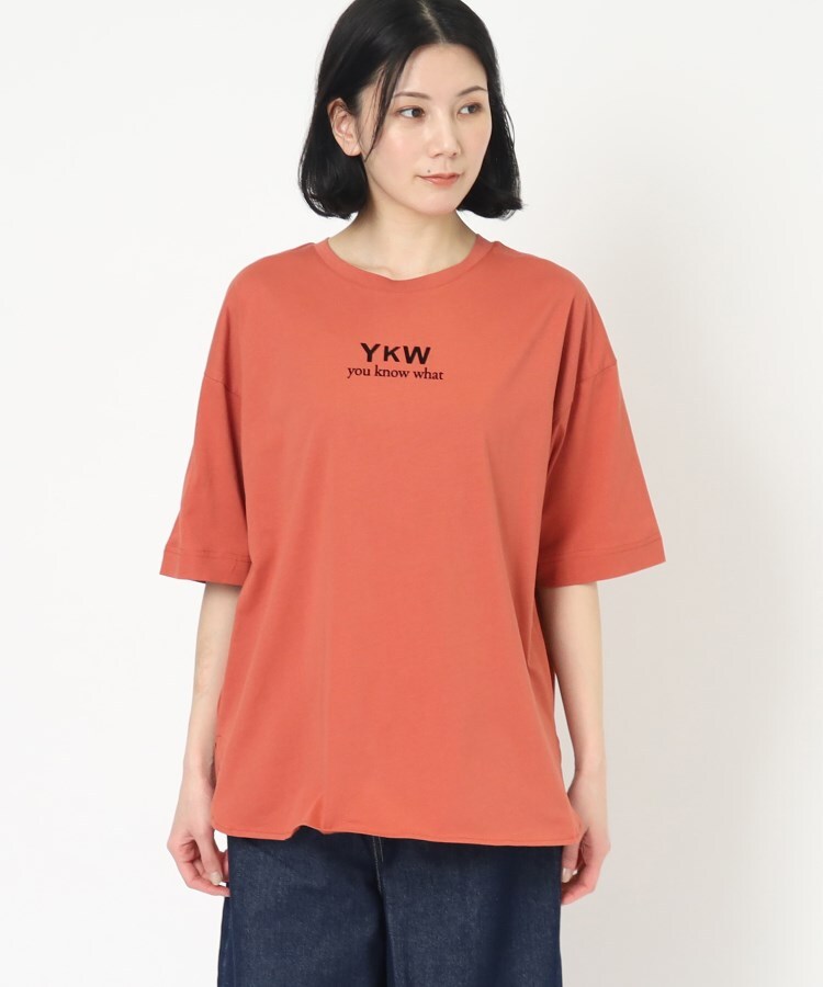 ザンパ(ZAMPA)のフロッキーロゴオーバーサイズTシャツ1