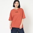 ザンパ(ZAMPA)のフロッキーロゴオーバーサイズTシャツ ライトオレンジ(066)