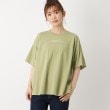 ザンパ(ZAMPA)のミニロゴ切り替えフレアTシャツ オリーブグリーン(026)