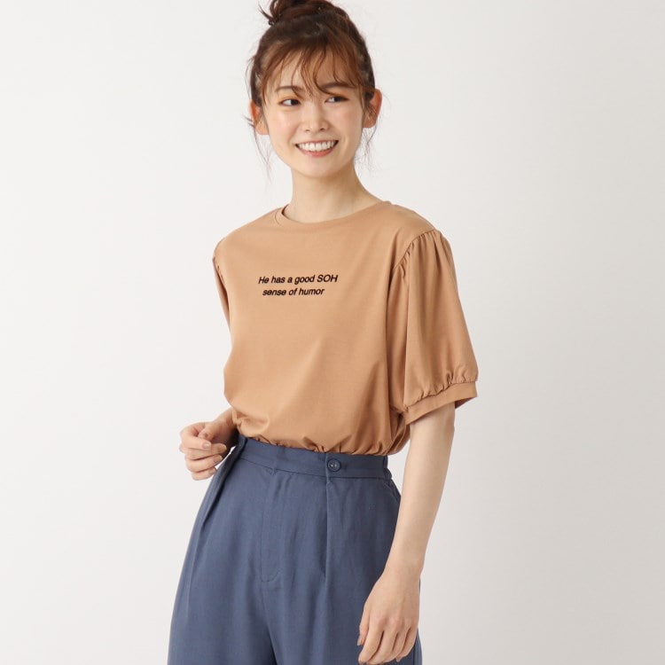 ザンパ(ZAMPA)のフロッキーロゴパフスリーブTシャツ カットソー